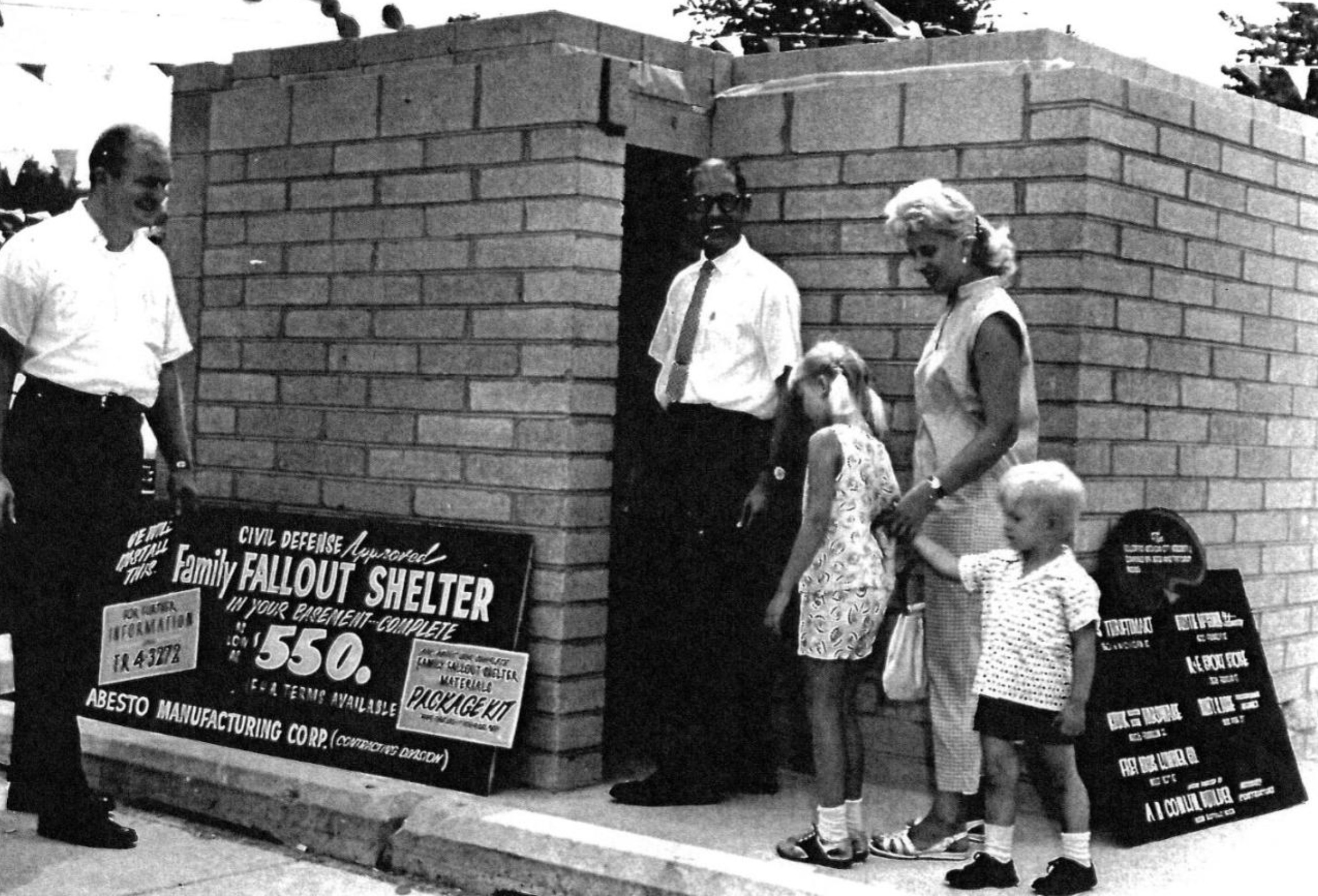 A family shops for a Fallout Shelter, 1961 